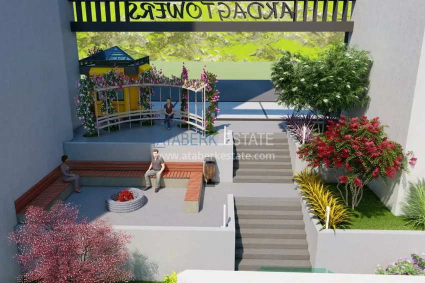 Квартиры 1+1 в новом жилом комплексе с видом на море в районе Аяш – Мерсин 11 