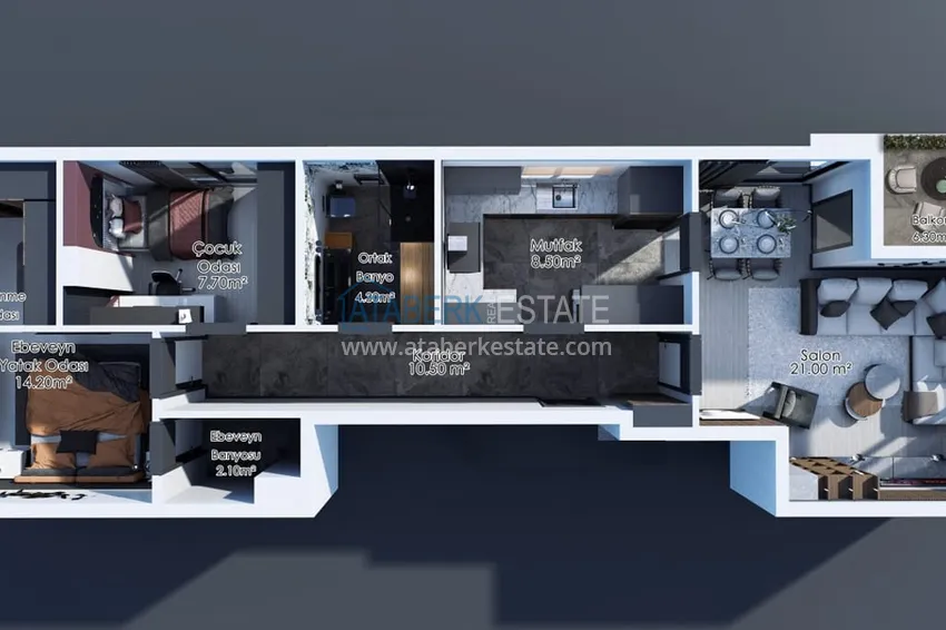 Купить дешево Недвижимость на этапе строительства подходящая под гражданство и ВНЖ – Анталия, Муратпаша, Йылдыз 1 