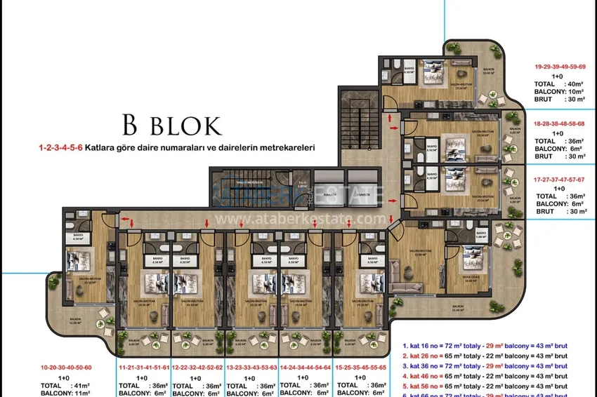 Купить дешево Старт продаж! Курортная недвижимость на этапе котлована – Алания, Паяллар 8 