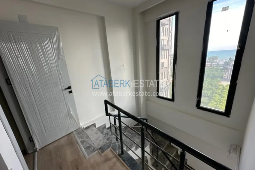 Приобрести Дуплекс 2+1 с чистовой отделкой и видом на море в районе Тедже-Мерсин 6 