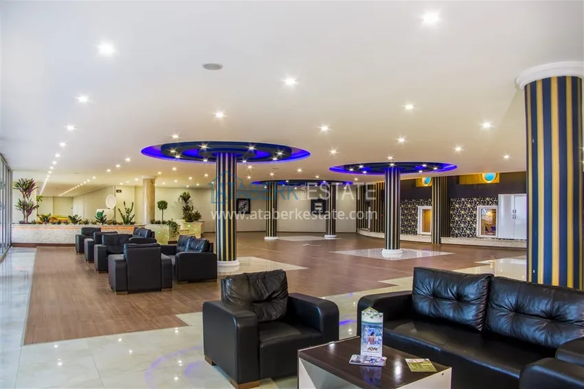 Просторная двухкомнатная квартира с мебелью и видом на море в районе Оба, Алания 11 