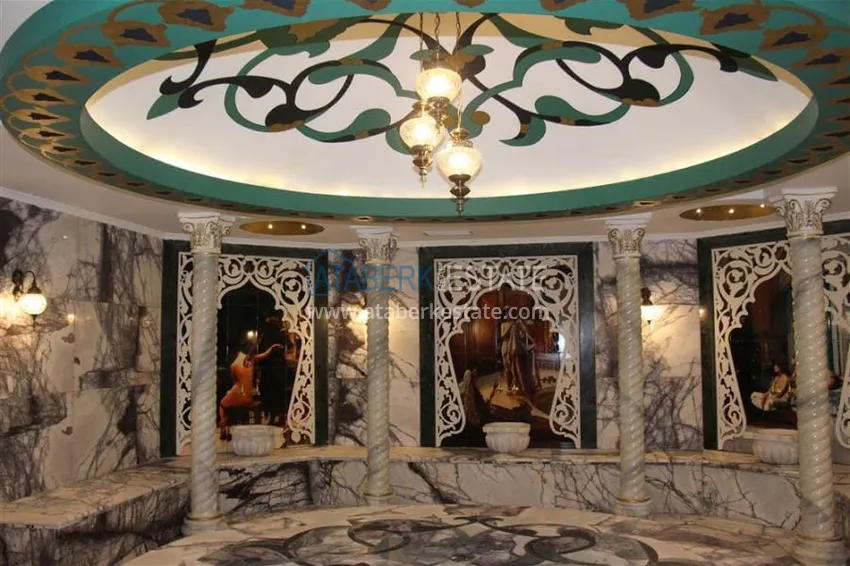 Просторная двухкомнатная квартира с мебелью и видом на море в районе Оба, Алания 15 