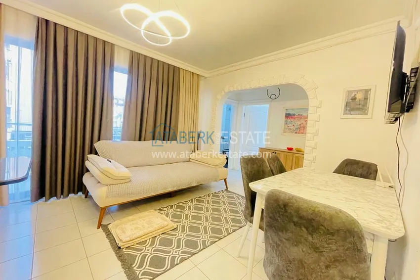 Приобрести Трехкомнатная квартира с мебелью в 100 метрах от моря – район Оба, Алания  3 