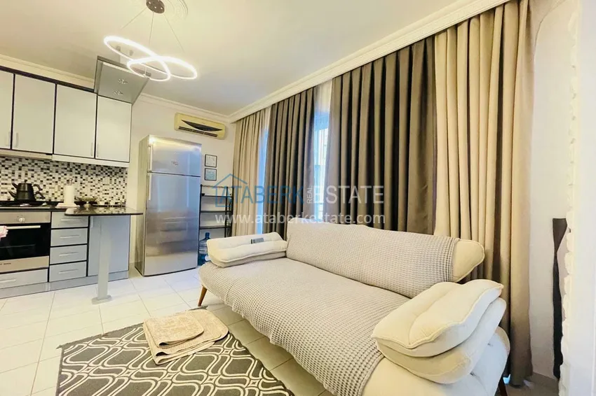 Приобрести Трехкомнатная квартира с мебелью в 100 метрах от моря – район Оба, Алания  4 