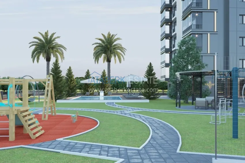 Квартиры в современном жилом комплексе в районе Енишехир-Мерсин 7 