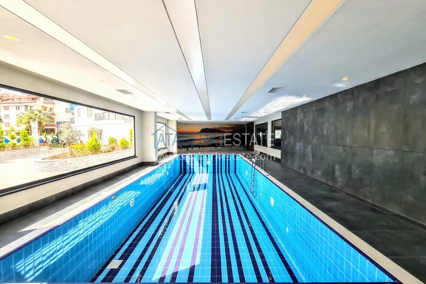 Двухкомнатная квартира в центре Алании - район пляжа Клеопатра 8 