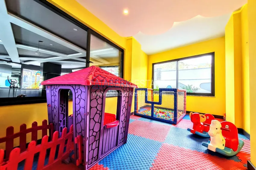 Двухкомнатная квартира в центре Алании - район пляжа Клеопатра 9 