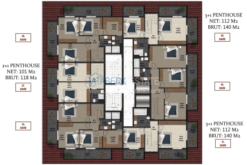 Купить дешево Эксклюзивный жилой комплекс в центре Алании 2 