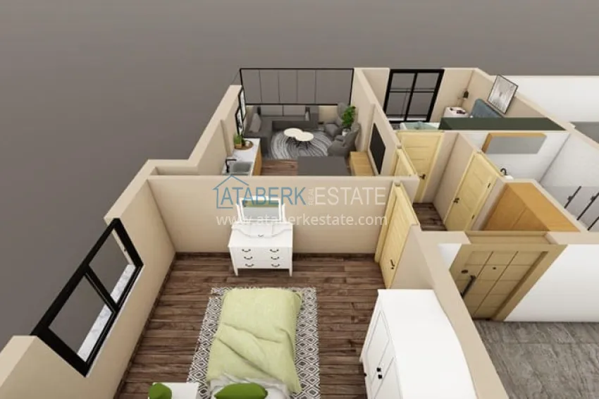 Купить дешево Квартиры в современном жилом комплексе в районе Енишехир-Мерсин 3 