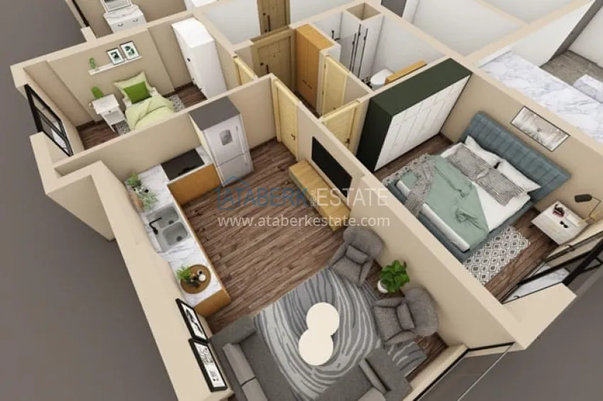 Купить дешево Квартиры в современном жилом комплексе в районе Енишехир-Мерсин 6 