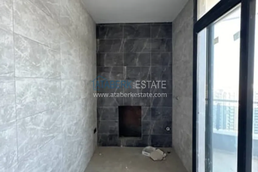 Приобрести Просторный пентхаус-дуплекс с открытым видом на море район Соли-Мерсин 44 