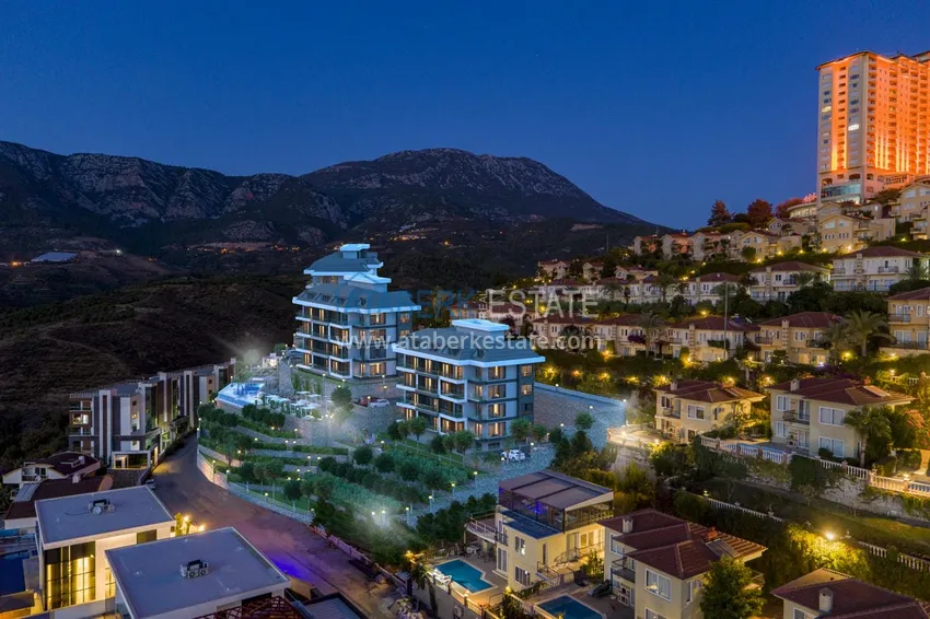 Видовой пентхаус-дуплекс в элитном жилом комплексе – Алания, район Махмутлар 2 