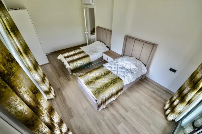 Приобрести Двухэтажная вилла 3+1 с мебелью в коттеджном поселке, район Каргыджак – Алания 12 