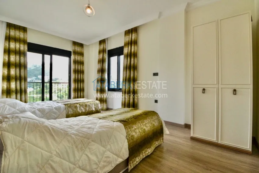 Приобрести Двухэтажная вилла 3+1 с мебелью в коттеджном поселке, район Каргыджак – Алания 13 