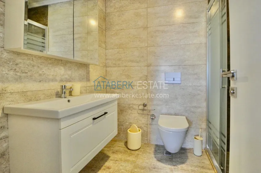 Приобрести Двухэтажная вилла 3+1 с мебелью в коттеджном поселке, район Каргыджак – Алания 18 