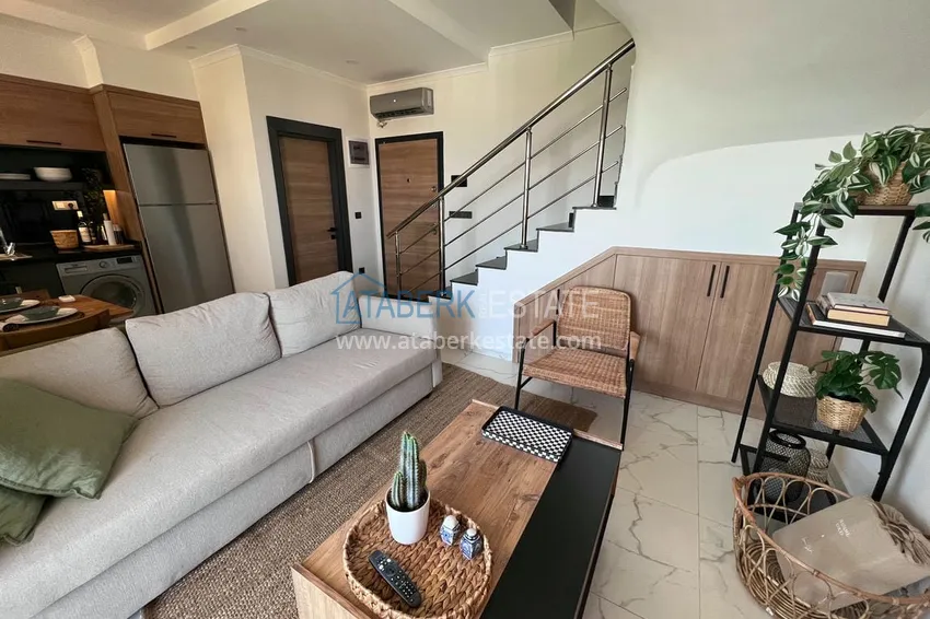 Приобрести Двухуровневый пентхаус «под ключ» с открытым видом на море и горы – новостройки Алании, район Махмутлар 1 