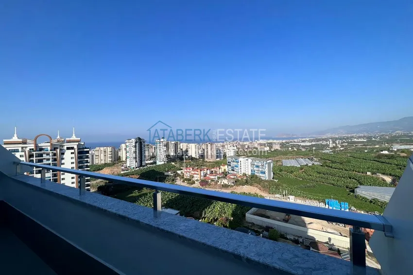 Приобрести Двухуровневый пентхаус «под ключ» с открытым видом на море и горы – новостройки Алании, район Махмутлар 21 