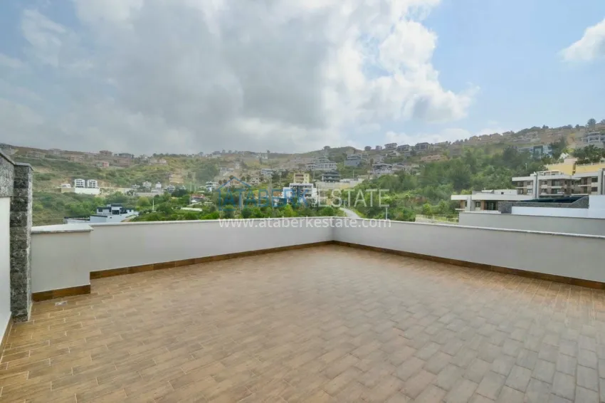 Приобрести Двухэтажная вилла 3+1 с мебелью в коттеджном поселке, район Каргыджак – Алания 21 