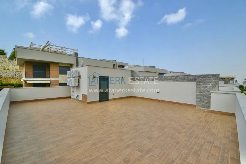 Приобрести Двухэтажная вилла 3+1 с мебелью в коттеджном поселке, район Каргыджак – Алания 22 