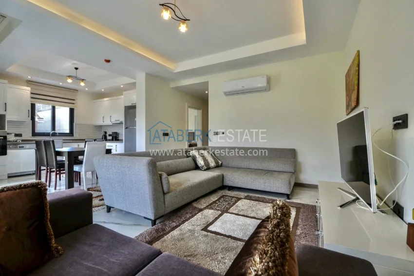 Приобрести Двухэтажная вилла 3+1 с мебелью в коттеджном поселке, район Каргыджак – Алания 3 