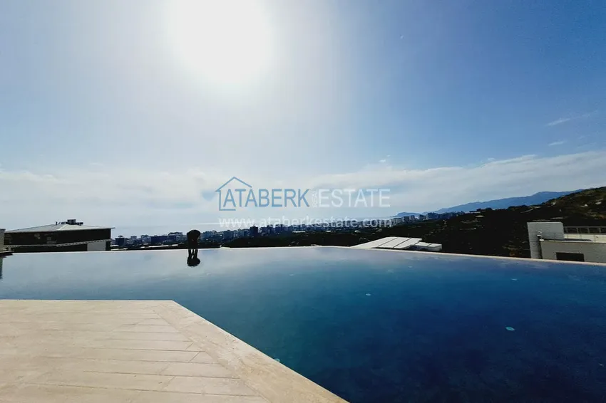 Видовой пентхаус-дуплекс в элитном жилом комплексе – Алания, район Махмутлар 6 