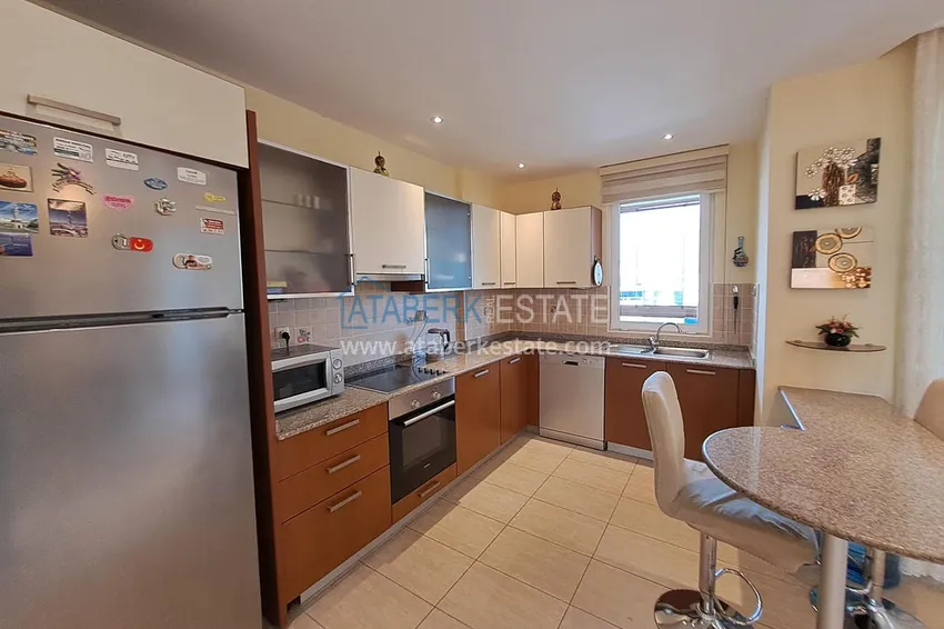 Приобрести Недвижимость под ВНЖ. Квартира от собственника с мебелью, застекленными балконами и видом на горы в Алании, район Тосмур 5 