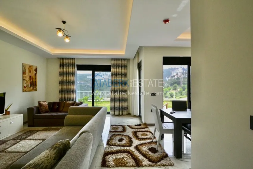 Приобрести Двухэтажная вилла 3+1 с мебелью в коттеджном поселке, район Каргыджак – Алания 7 