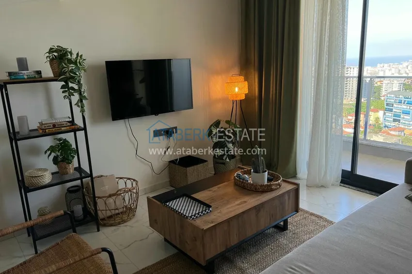 Приобрести Двухуровневый пентхаус «под ключ» с открытым видом на море и горы – новостройки Алании, район Махмутлар 8 