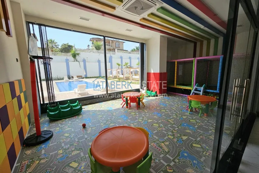 Двухуровневый пентхаус «под ключ» с открытым видом на море и горы – новостройки Алании, район Махмутлар 9 