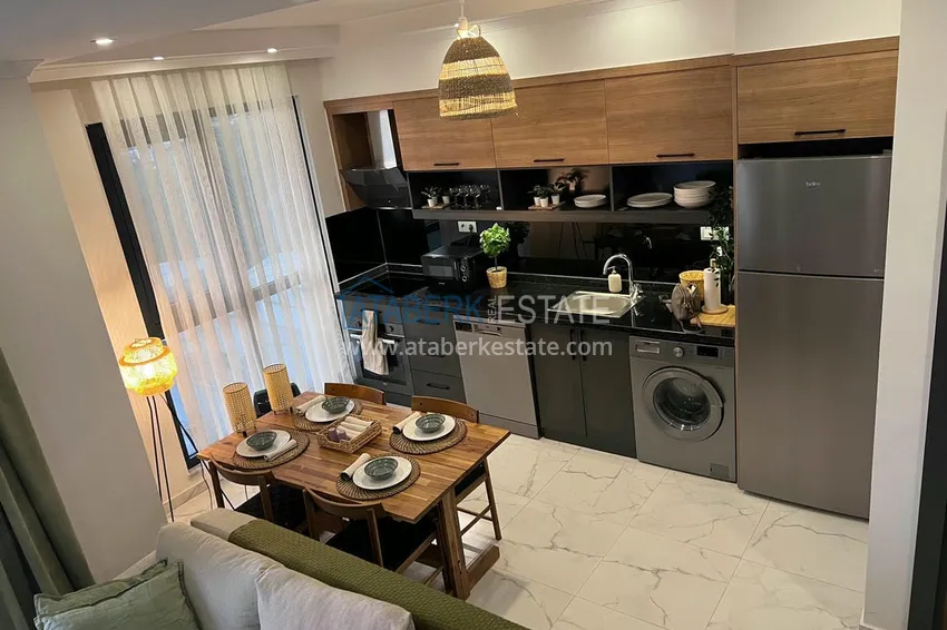 Приобрести Двухуровневый пентхаус «под ключ» с открытым видом на море и горы – новостройки Алании, район Махмутлар 10 