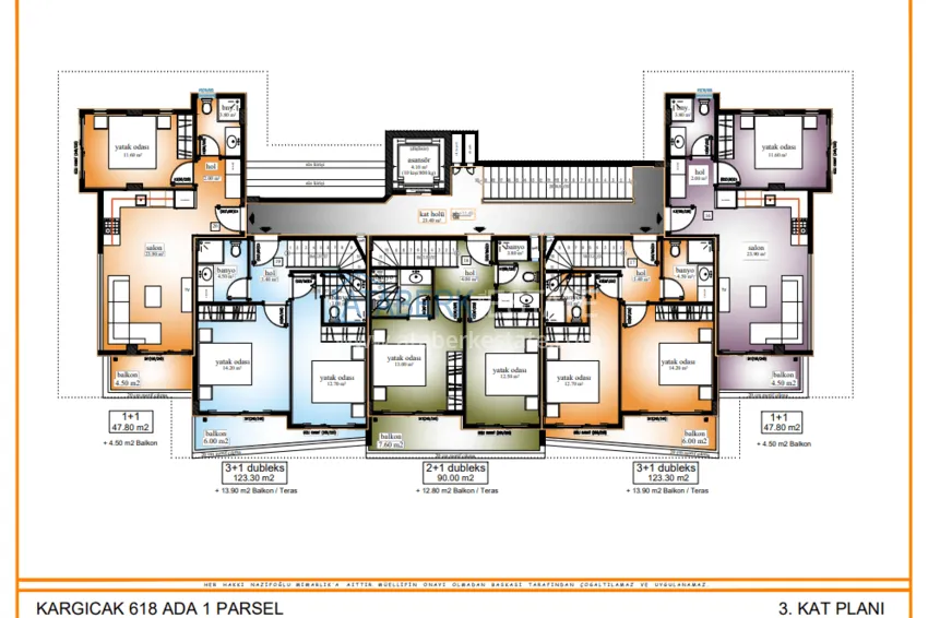 Купить дешево Видовой пентхаус-дуплекс в элитном жилом комплексе – Алания, район Махмутлар 1 
