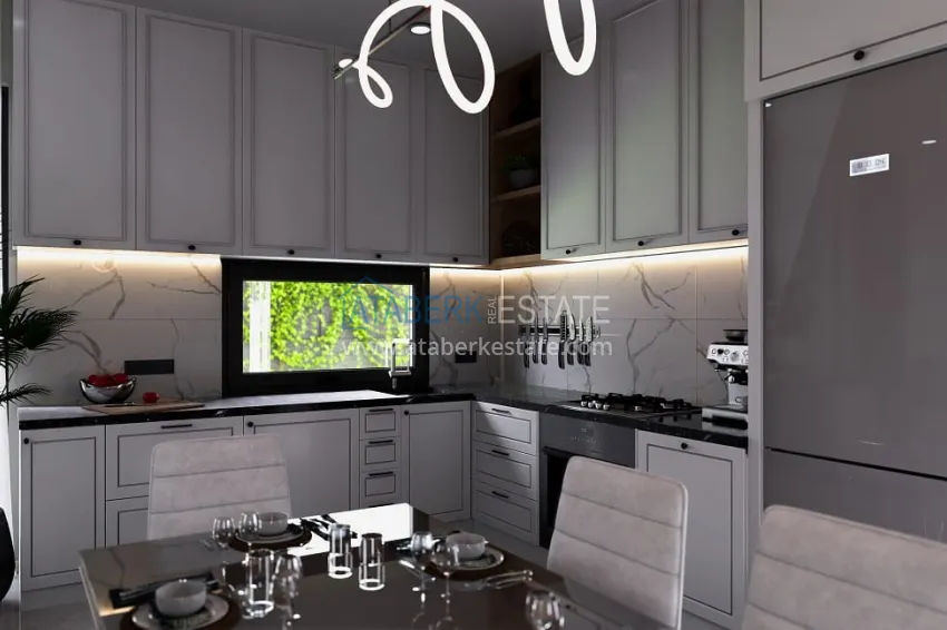 Приобрести Новый проект роскошных вилл в Алании район Бекташ. Подходит для ВНЖ 1