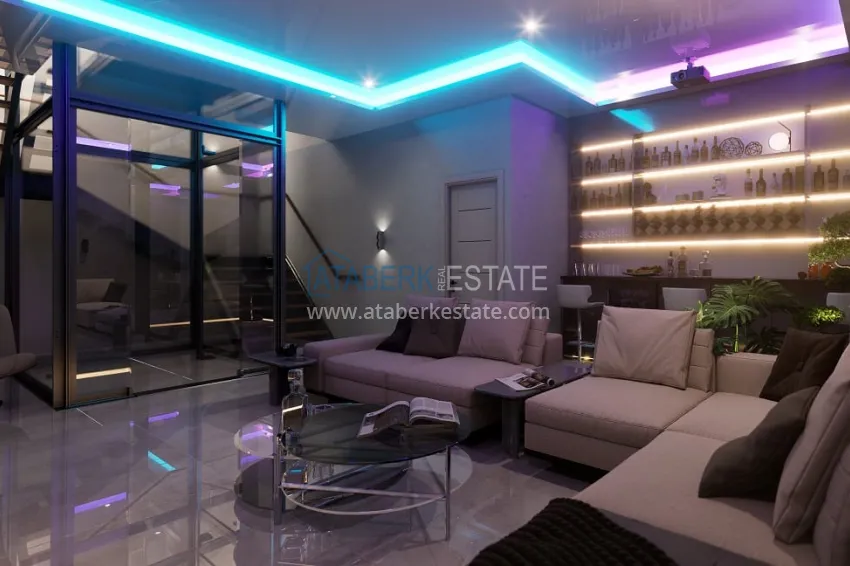 Приобрести Новый проект роскошных вилл в Алании район Бекташ. Подходит для ВНЖ 17