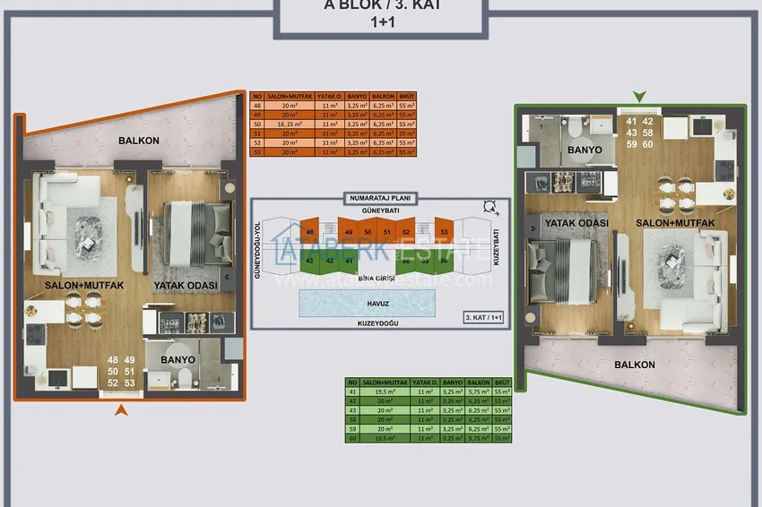 Купить дешево Новый инвестиционно-привлекательный проект в Анталии - Кепез, Алтынова  9 