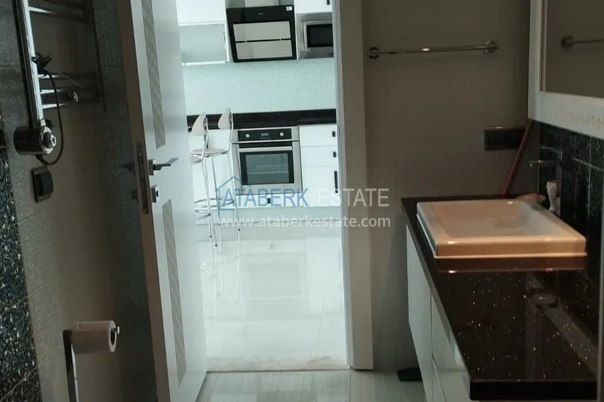 Приобрести Просторная двухкомнатная квартира с панорамным видом на море напрямую от владельца в Алании - район Конаклы 10