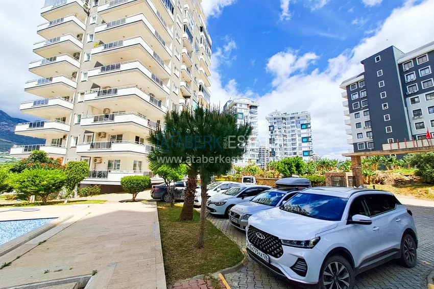 Просторная трехкомнатная квартира с видом на море и горы в районе Махмутлар, Алания  13 