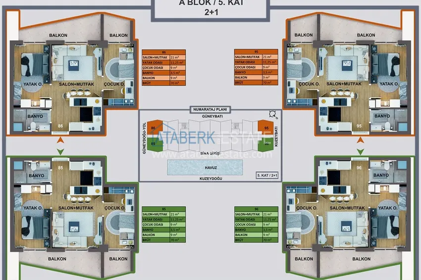Купить дешево Новый инвестиционно-привлекательный проект в Анталии - Кепез, Алтынова  13 