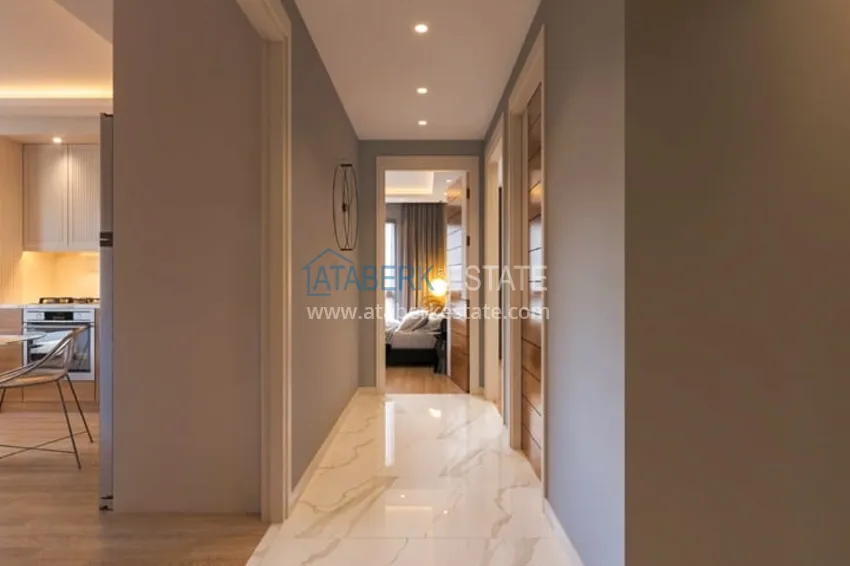 Приобрести Квартиры 1+1 в новом жилом комплексе на стадии строительства район Соли – Мерсин 14