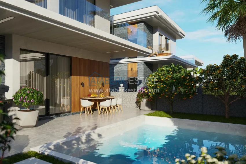 Новый проект роскошных вилл в Алании район Бекташ. Подходит для ВНЖ 14