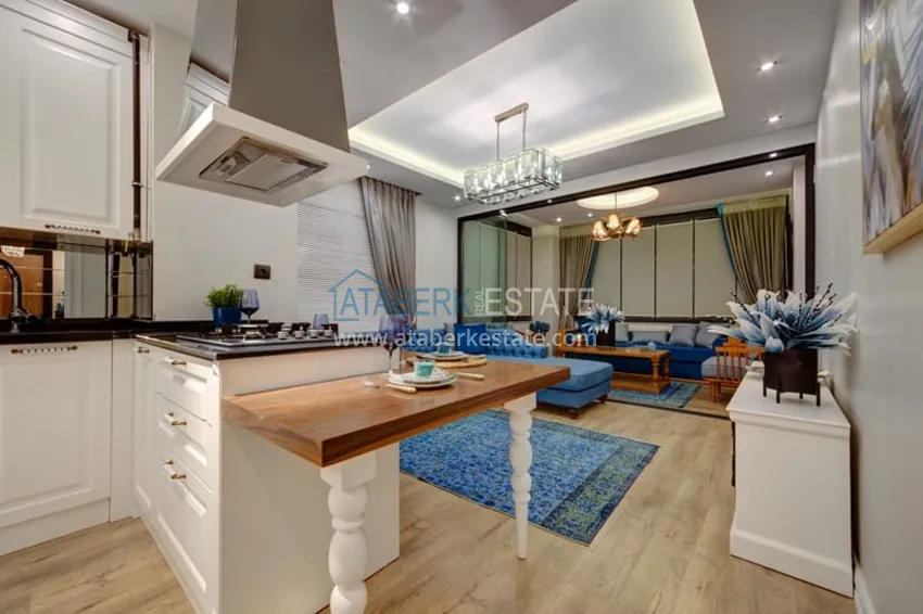 Приобрести Меблированная квартира 4+1 в новом современном жилом комплексе район Тедже-Мерсин 17