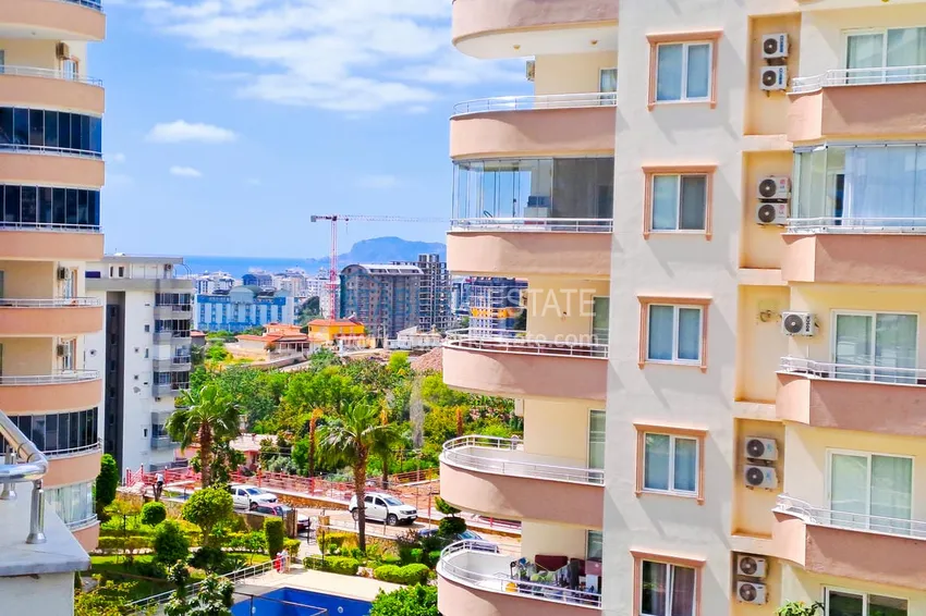 Приобрести Просторная трехкомнатная квартира с видом на море и горы в районе Махмутлар, Алания  20 