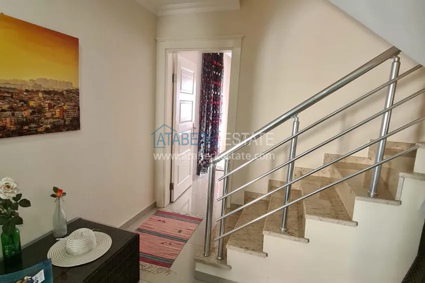 Приобрести Двухэтажная квартира с мебелью и сауной в центре Алании на первой береговой - район пляжа Клеопатра. Недвижимость под ВНЖ 2 