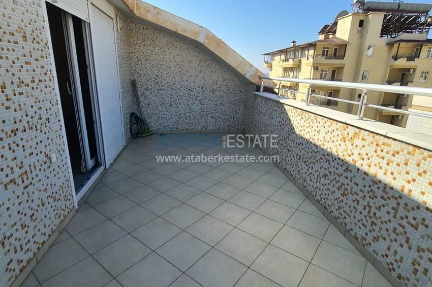 Приобрести Двухэтажная квартира с мебелью и сауной в центре Алании на первой береговой - район пляжа Клеопатра. Недвижимость под ВНЖ 21 