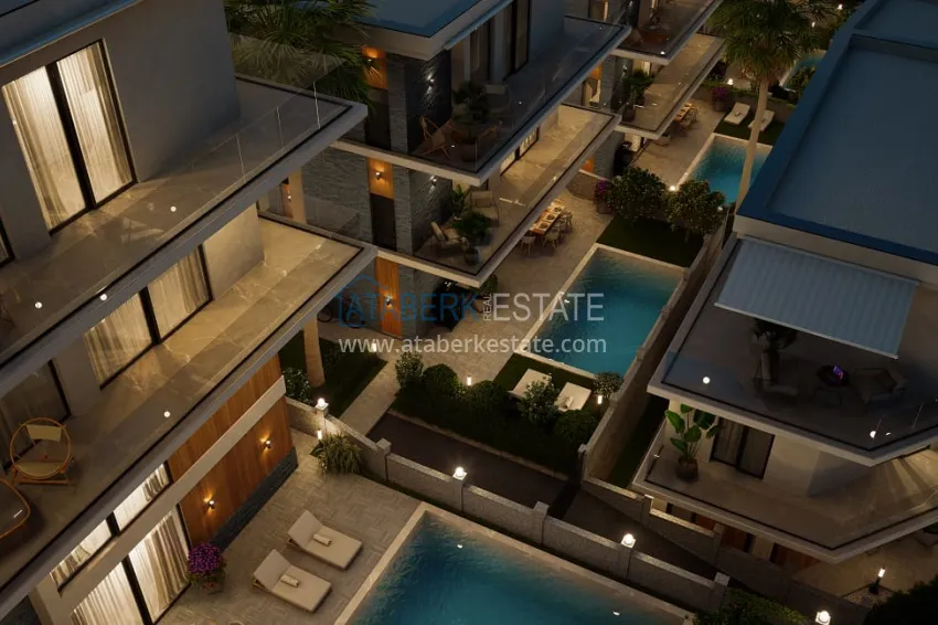 Новый проект роскошных вилл в Алании район Бекташ. Подходит для ВНЖ 20