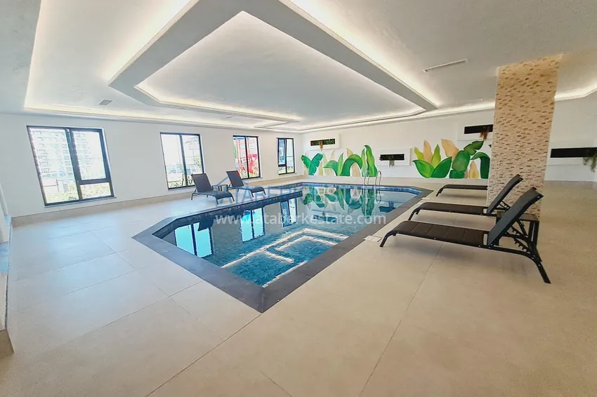 Двухкомнатная квартира с чистовой отделкой в новом комплексе – Алания, район Авсаллар 21 