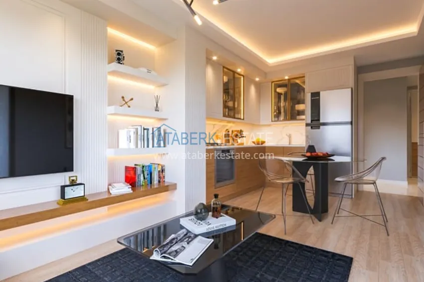 Приобрести Квартиры 1+1 в новом жилом комплексе на стадии строительства район Соли – Мерсин 3