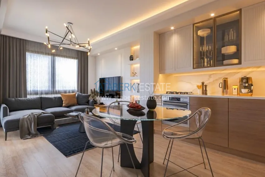 Приобрести Квартиры 1+1 в новом жилом комплексе на стадии строительства район Соли – Мерсин 4