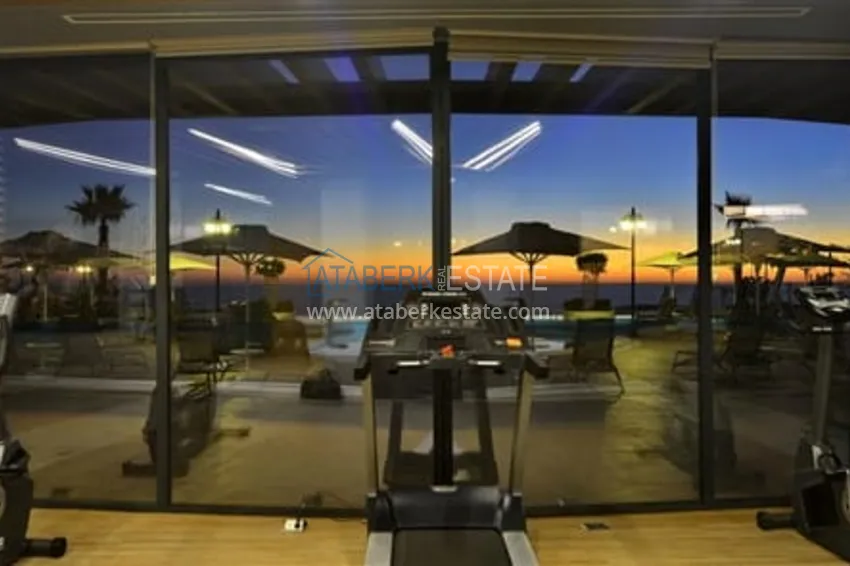 Просторная двухкомнатная квартира с панорамным видом на море напрямую от владельца в Алании - район Конаклы 26