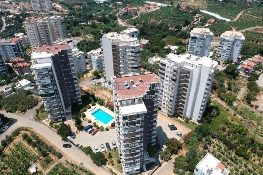 Просторная трехкомнатная квартира с видом на море и горы в районе Махмутлар, Алания  2 