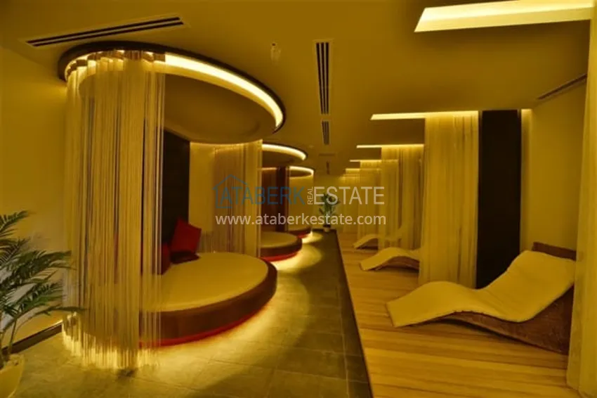 Просторная двухкомнатная квартира с панорамным видом на море напрямую от владельца в Алании - район Конаклы 34